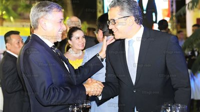 وزير الأثار يشارك دولة المجر الاحتفال بعيدها القومي