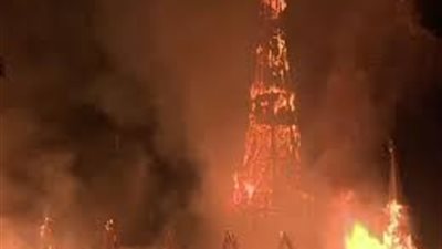 عاصفة رعدية تحرق كنيسة فى بوسطن الأمريكية (فيديو)