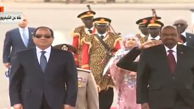 الرئيس السوداني يستقبل السيسي فور وصوله إلى مطار الخرطوم