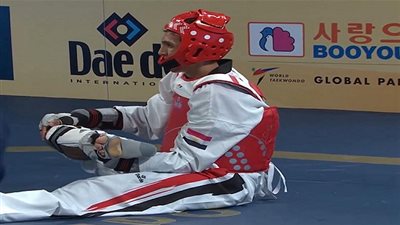 إصابة الرباط الصليبي تضرب سيف عيسى بطل مصر في التايكوندو