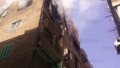 السيطرة على حريق بشقة سكنية بحي الزاوية الحمراء (صور)