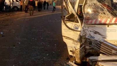 إصابة 14 شخصا في حادث تصادم مروع على الطريق الزراعي في القليوبية