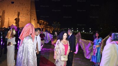 استقبال فرعوني حافل للمشاركين بعمومية الاتحاد الدولي للطيران في معبد الأقصر (صور)