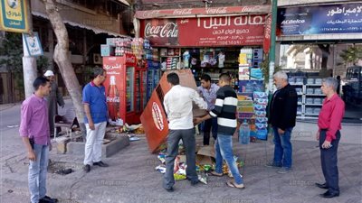 إزالة الإشغالات بـ 3 شوارع رئيسية في الجيزة (صور)