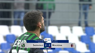 ساسولو يسقط في فخ التعادل أمام بولونيا