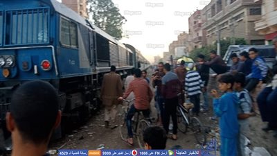 عاجل.. خروج قطار عن القضبان وإصابة 8 أشخاص في الشرقية