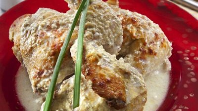 طريقة تحضير دجاج باللبن والثوم 