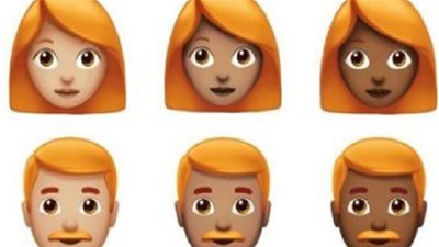 أبل تطلق رموز تعبيرية جديدة مخصص لأصحاب الشعر الأحمر (صورة)