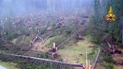 عواصف إيطاليا تحصد أرواح 17 شخصا.. و14 مليون شجرة