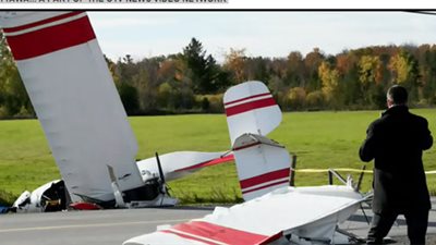 تصادم طائرتين في الأجواء الكندية