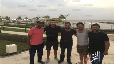 كواليس الممر.. إياد نصار وأحمد فلوكس والشرنوبي ومحمد جمعة في صورة