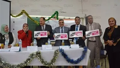 محافظ الفيوم يشهد في حملة لأني رجل بجامعة الفيوم (صور)