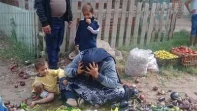 بائعة الخضار المعتدي عليها بدمياط: 