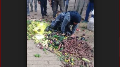 بائعة الخضار المعتدى عليها: 