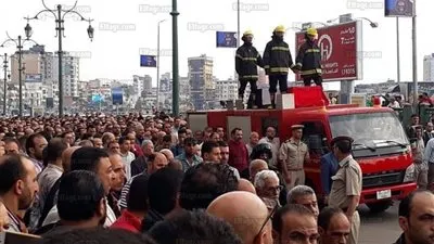 جنازة عسكرية لضابط شرطة بمديرية أمن دمياط (صور)