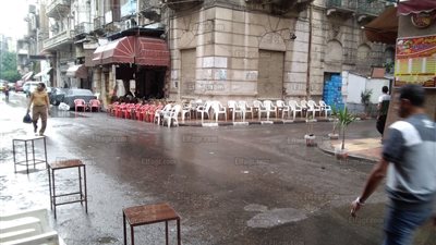 عاجل.. أمطار رعدية تضرب الإسكندرية (صور)