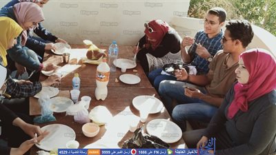 طلاب نوعية بنها يشاركون في فعاليات الدورة الثامنة لمهرجان تونس للفخار والحرف اليدوية بالفيوم (صور)