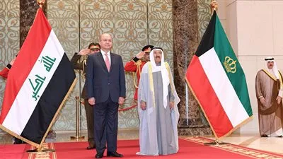 أمير الكويت يؤكد للرئيس العراقي استعداد بلاده لإعادة الإعمار