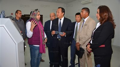 وفد صيني يزور مدينة الأثاث بدمياط 