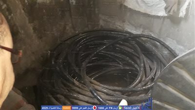 ضبط مصنع بدون ترخيص لإنتاجه الكابلات الكهربائية من مواد مجهولة المصدر ببولاق (الصور)