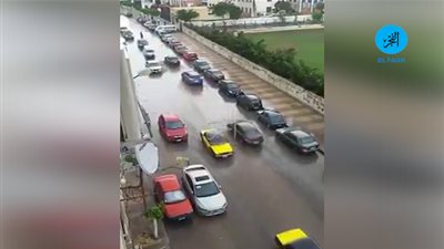 شاهد.. أمطار متواصلة على الإسكندرية لليوم الثاني لنوة 