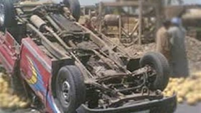  كثافات مرورية مرتفعة أعلى دائري بهتيم إثر حادث انقلاب سيارة 