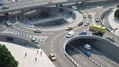 الدفع بـ5 سيارات لشفط المياه نتيجة انفجار ماسورة أسفل كوبري المشير طنطاوي