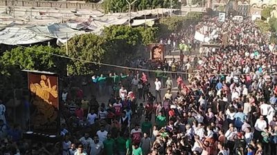 آلاف الأقباط يشاركون في انطلاق الدورة الختامية لذكرى تكريس كنسية مارِجرجس بالأقصر (صور)