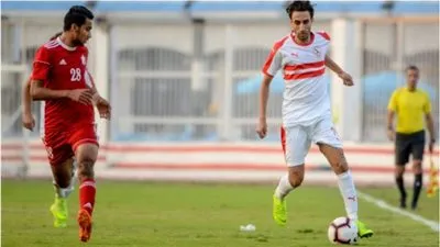 الزمالك يتفوق على أهلي بني غازي بهدفين في الشوط الأول 