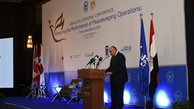 سامح شكري: الهدف الرئيسي لعمليات حفظ السلام هو ضمان تحقيق سلام مستدام في مناطق الصراعات