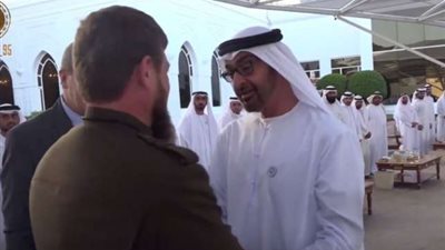 محمد بن زايد يحتفي بقديروف باللغة الروسية