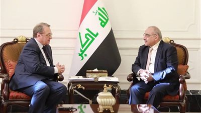 رئيس وزراء العراق يستقبل المبعوث الروسي للشرق الأوسط
