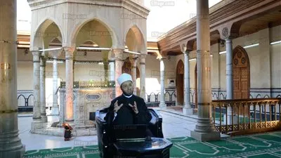 أسامة الأزهري يسجل حلقات من برنامجه 