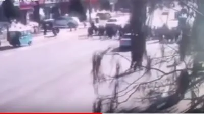 أول فيديو لدهس مجموعة من الطلاب شمال شرق الصين