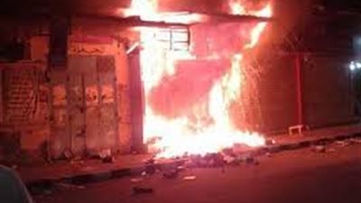 الدفع بـ5 سيارات إطفاء للسيطرة على حريق شب داخل محل بإمبابة