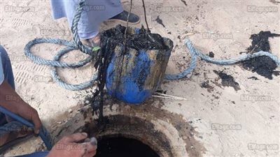 مياه الفيوم تواجة التقلبات الجوية بفريق الغواصين وسيارات الكسح والنافورى والفاكيوم