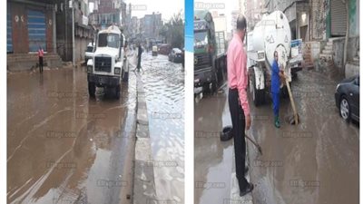 محافظ الشرقية يتابع أعمال شفط تجمعات مياه الأمطار المتراكمة 