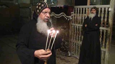 بدء صلاة طقس عشية قداس رسامة وترقية الأساقفة بالكاتدرائية المرقسية