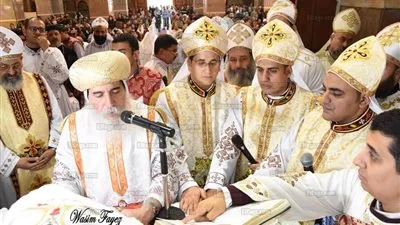 سيامة ٣ كهنة جدد في إيبارشية بني سويف (صور)