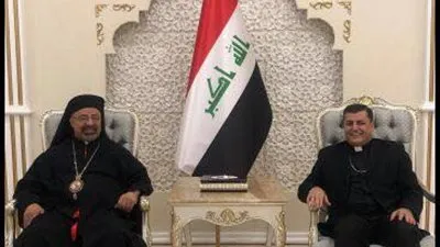 الأنبا إبراهيم اسحق في بغداد لحضور اجتماع البطاركة الكاثوليك