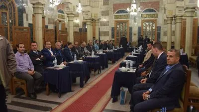 بدء عزاء الصيدلي المطعون في السعودية بمسجد عمر مكرم (صور)