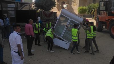 إزالة الإشغالات بـ6 مناطق في الجيزة