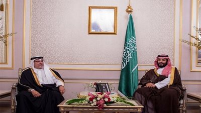 الأمير محمد بن سلمان يلتقي ولي عهد البحرين