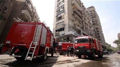 الدفع بـ4 سيارات إطفاء للسيطرة على حريق شقة سكنية بالدقي