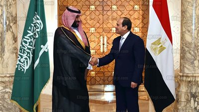 ولي العهد السعودي يشكر الرئيس السيسي على حسن الاستقبال وكرم الضيافة
