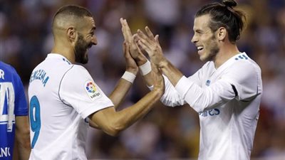 بيل وبنزيما يقودان هجوم ريال مدريد أمام روما بدوري الأبطال
