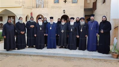 وفد الكنيسة اليونانية يزور دير السريان (صور)