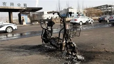 شاهد.. لحظة الانفجار الضخم قرب مصنع للكيميائيات شمالي الصين 