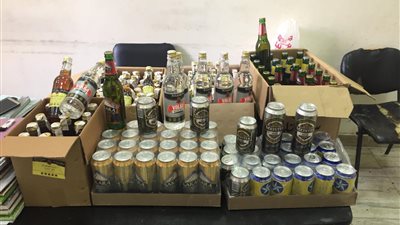 إحباط ترويج 174 عبوة خمور مجهولة المصدر بالإسكندرية