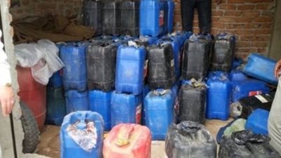 مباحث التموين تضبط بائعا متجولا بحوزته 260 لتر سولار